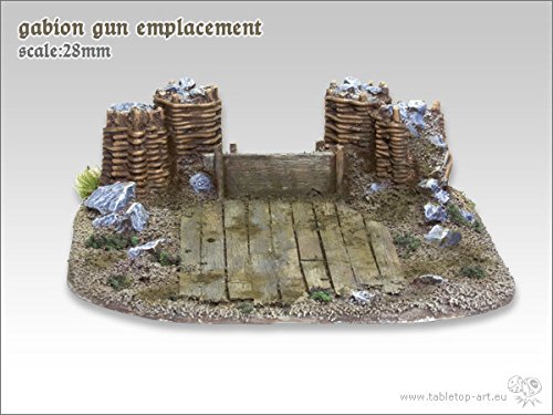 Gabion Gun Emplacement - Heavy Duty Military Sandbag Bunker for Outdoor Defense & Shooting Range Use