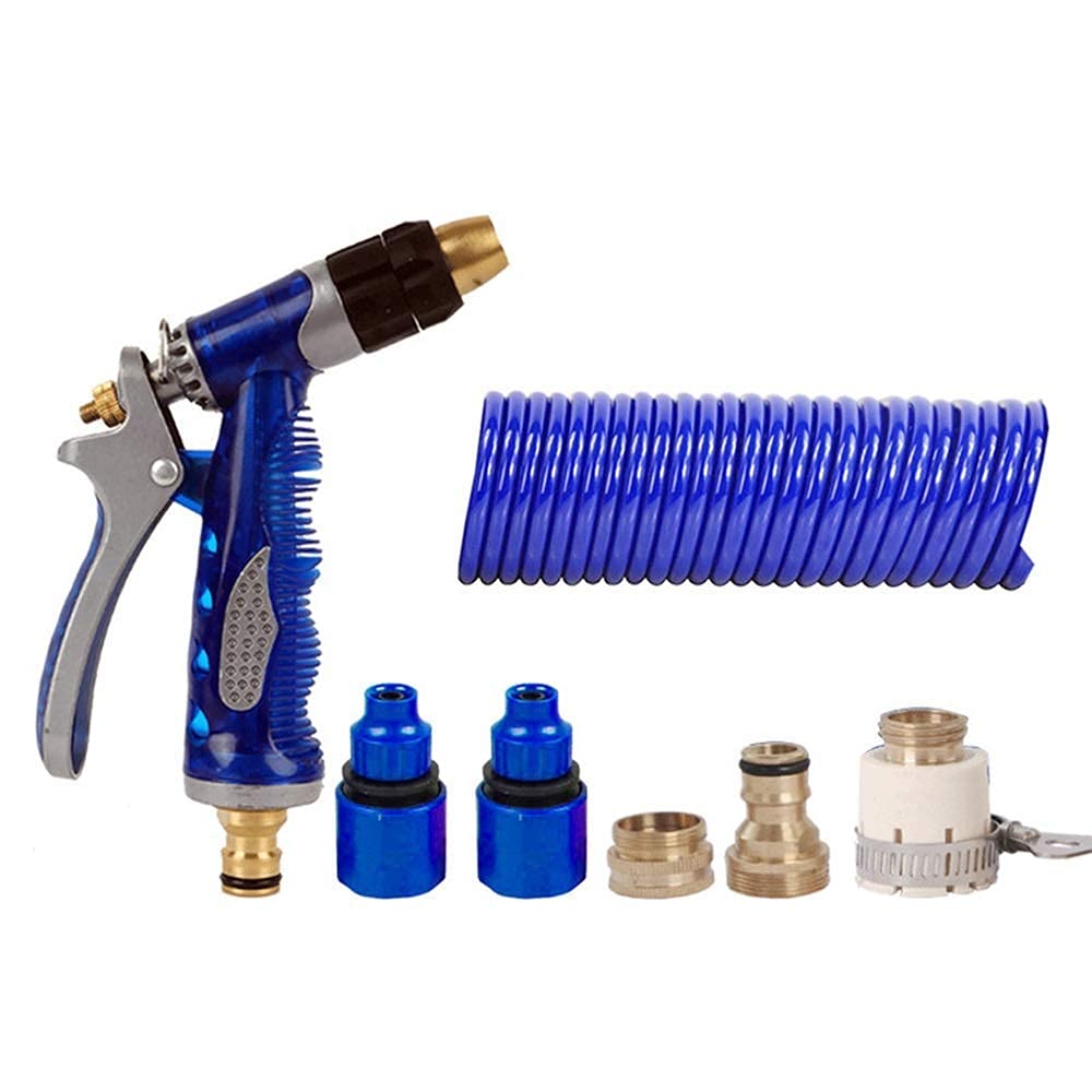 High Pressure Car Wash Hose with Pure Copper Nozzle - Heavy Duty Water Hose for Vehicle Cleaning, Garden Watering, Yard Washing & Household Use | Durable Outdoor Watering Tool for Cars, Plants & Patios