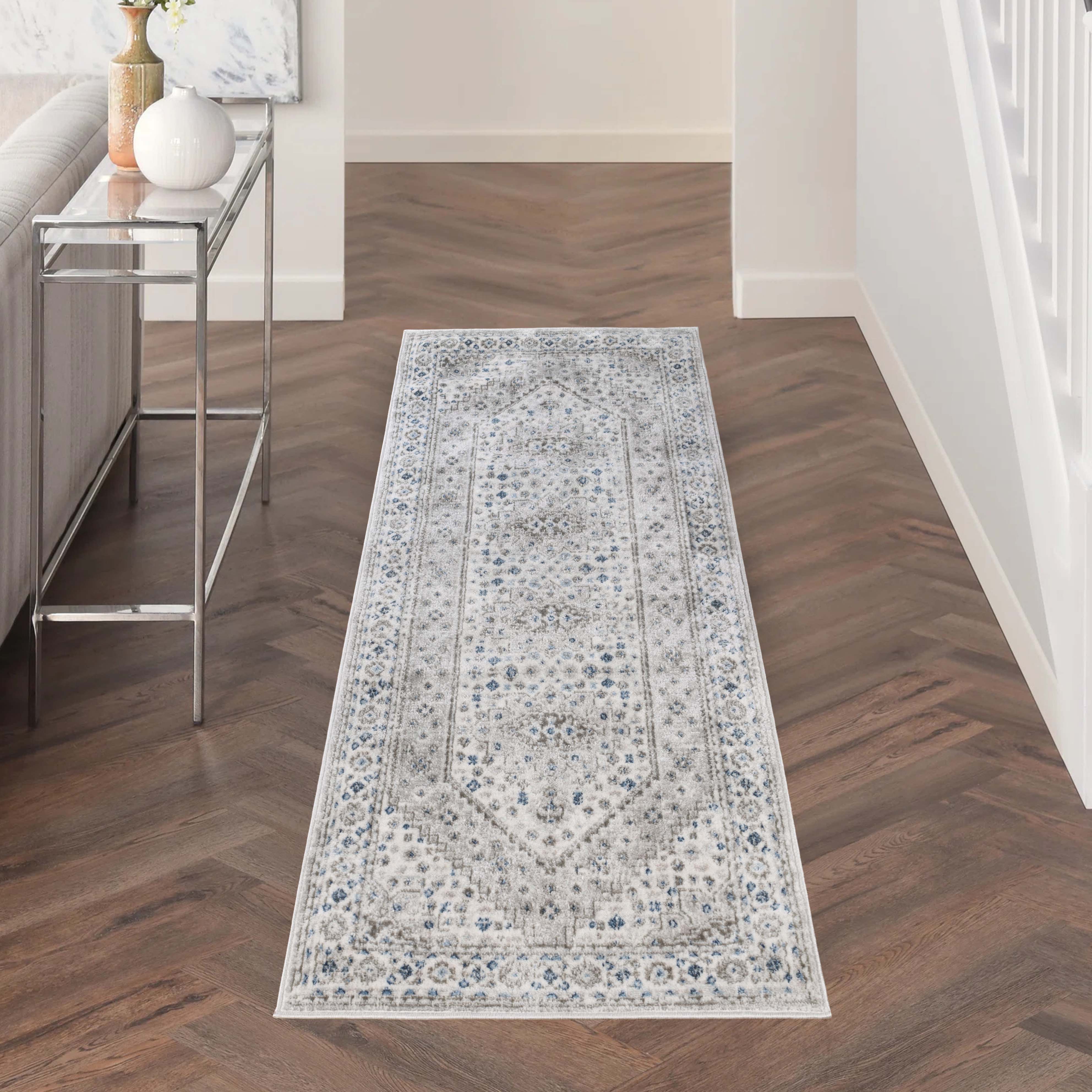 Layland Classic Medallion Traditional Indoor Area Rug or Runner - Non-Slip Living Room Carpet for Bedroom, Dining Room & Hallway Decor