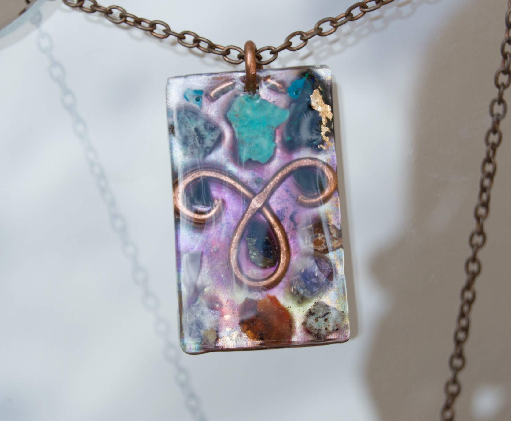 Aries Orgonite Zodiac Necklace - Handmade Astrology Pendant for April Birthday Gifts - Perfect for Spiritual Healing, Energy Protection & Fashion Accessories