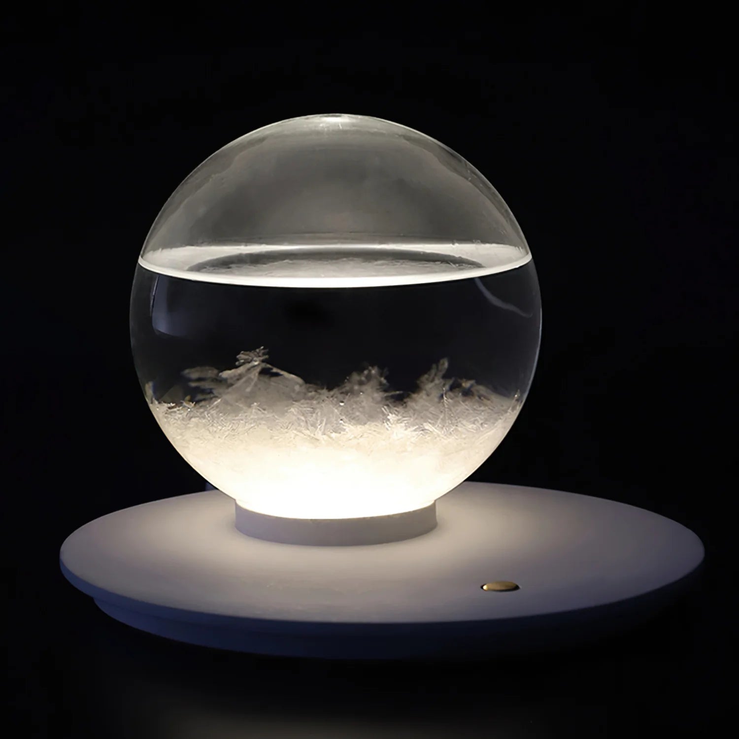 Storm Ball Table Lamp - Modern LED Night Light for Bedroom, Living Room, and Office - Dimmable Touch Control Desk Lamp with Warm White Light for Reading, Relaxing, and Decor