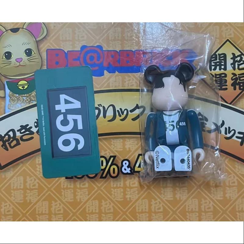 Bearbrick Series 44 Secret Squid Game Player 456 100% Collectible Figure - Limited Edition Art Toy for Display, Gift & Anime Fans Collection
