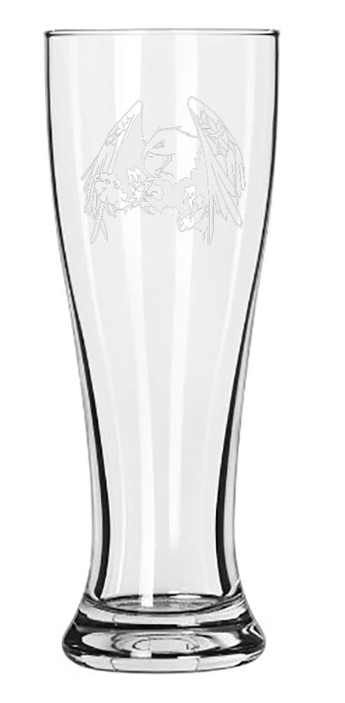 Funny Bald Eagle Joint Beer Glass - 15 oz Pilsner Glass for Pot Smokers & Cannabis Enthusiasts - Perfect for 420 Parties, Gifts & Stoner Collections
