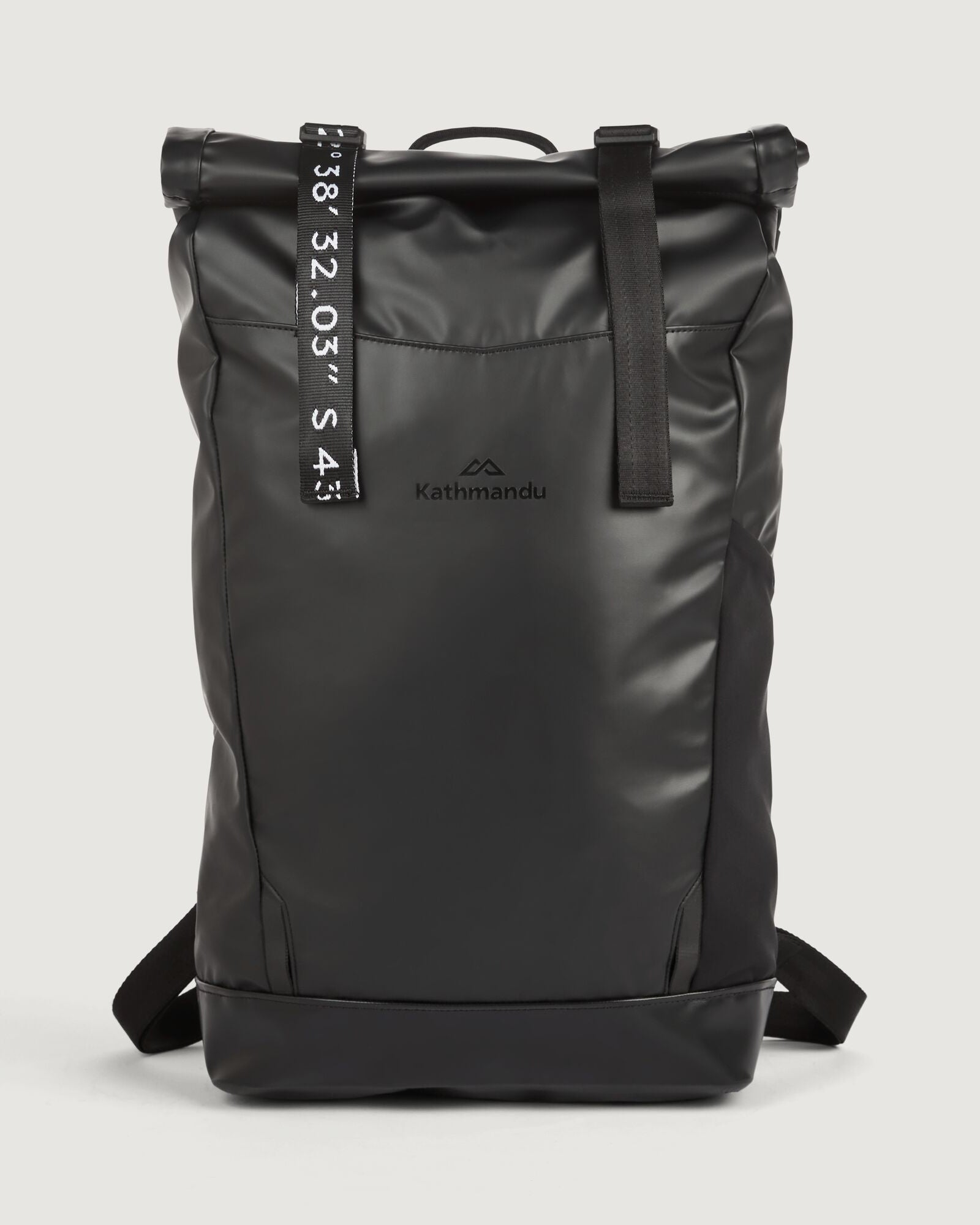 Amphi Roll Top 18L Waterproof Backpack - Black Stingray Color for Hiking, Travel & Outdoor Adventures