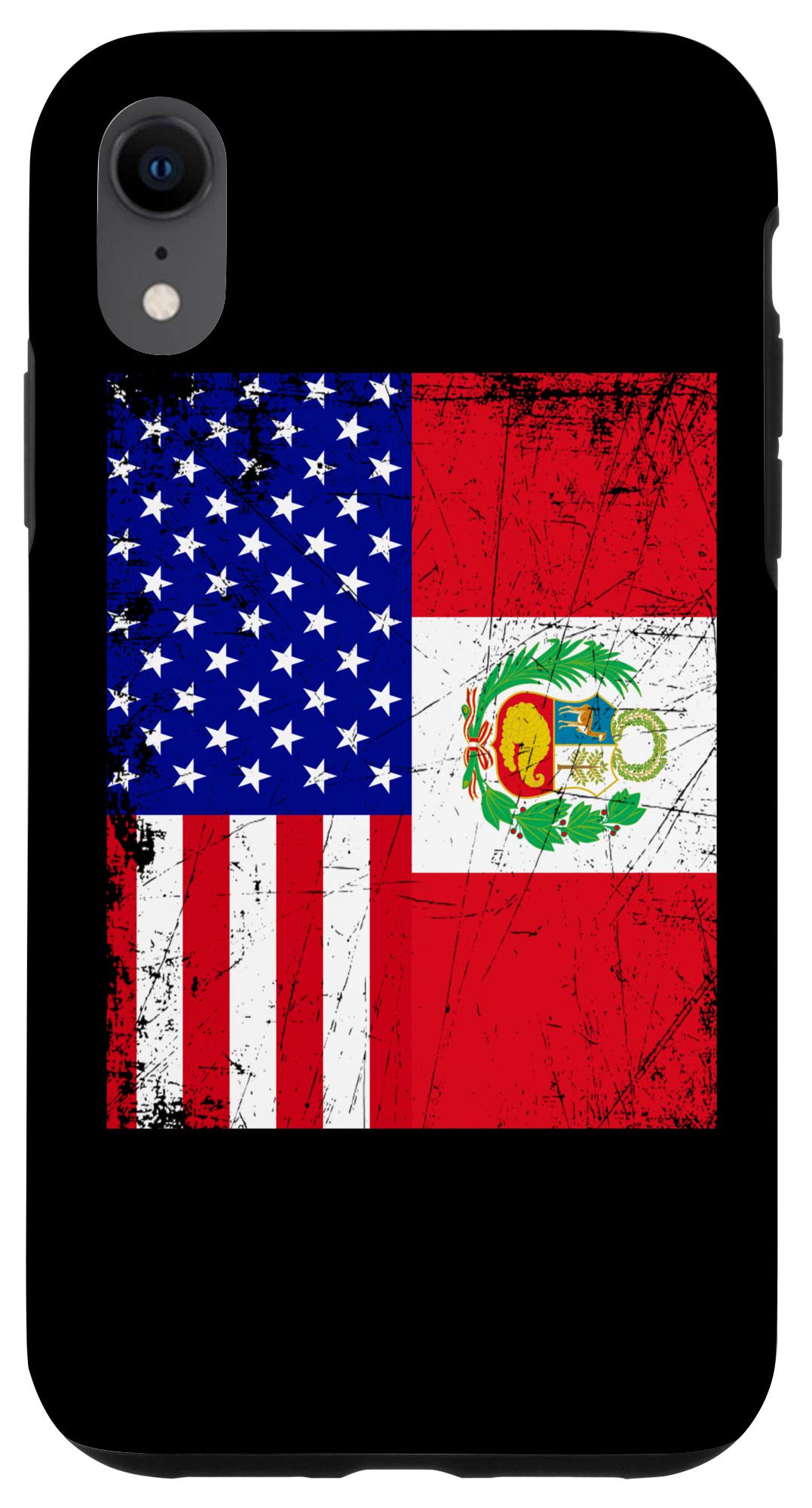 iPhone XR Case - Peru & USA Flag Design for Patriotic Pride | Travel & Daily Use