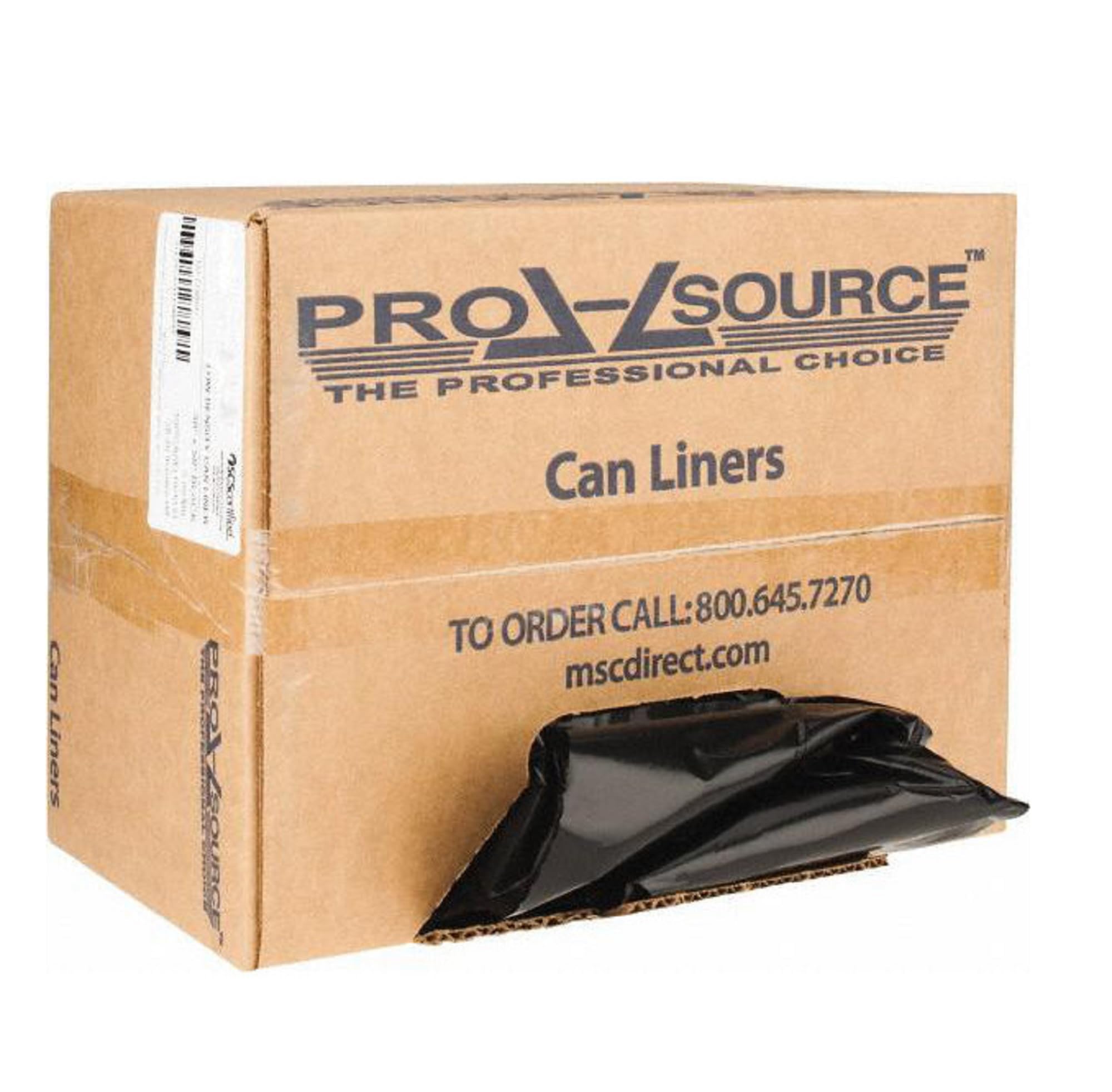 Heavy-Duty 60 Gallon Black Trash Bags - 2 Mil Thick LDPE - Pack of 100 - Large Garbage Bags for Home, Office, Commercial Use & Outdoor Cleanup