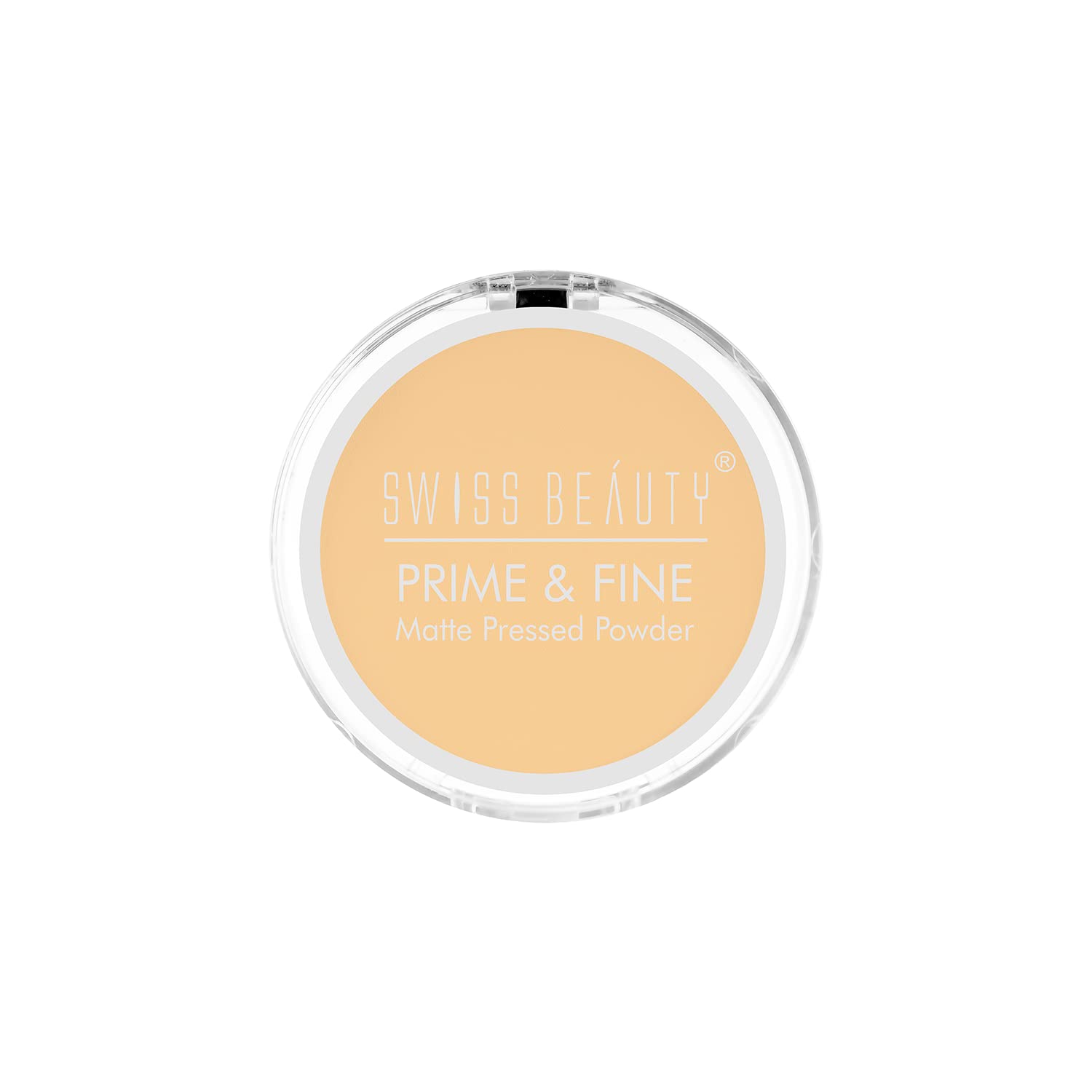 Swiss Beauty Prime & Fine Matte Pressed Powder - Oil Control & Long Lasting Makeup for All Skin Types, Natural Beige Shade, 8g | Perfect for Daily Wear, Touch-Ups & Flawless Finish