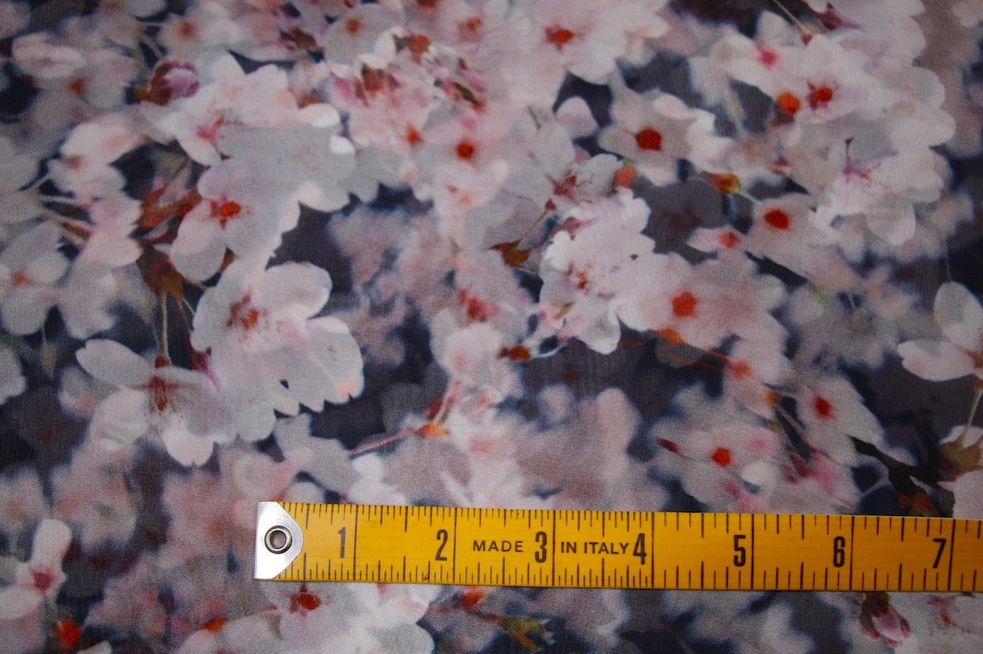 Elegant Cherry Blossom Chiffon Fabric - Soft Flowy Material for Dresses, Scarves & Home Decor | Perfect for Spring Fashion & DIY Sewing Projects