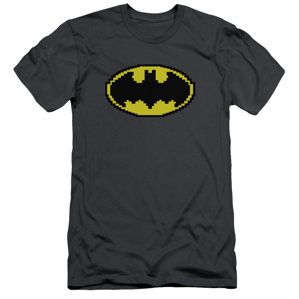 Batman Pixel Art Symbol Slim Fit Unisex T-Shirt for Men & Women - Casual Wear, Cosplay & Superhero Fan Gift