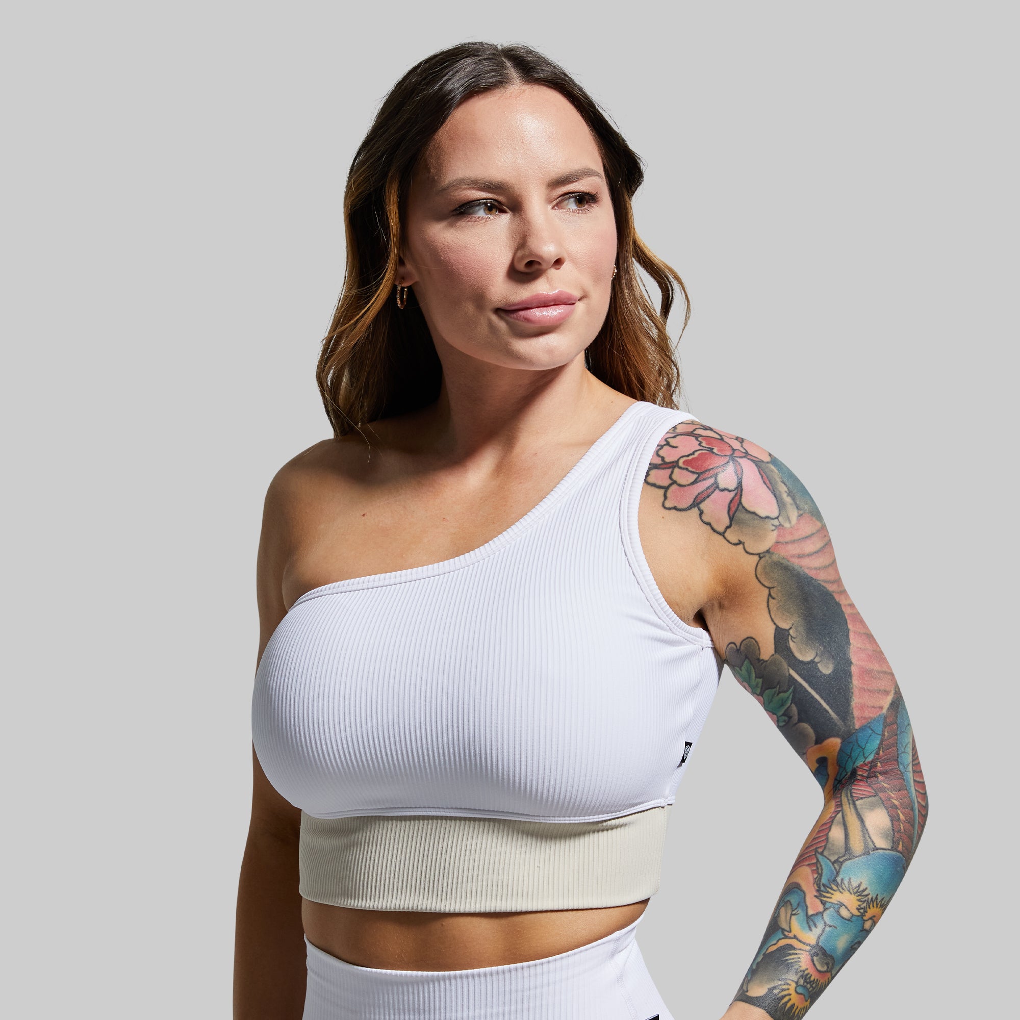 Evolve High Support Sports Bra for Women - Breathable Workout Top for Running, Yoga & Gym - White