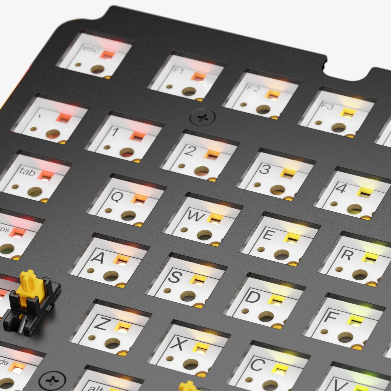 GMMK 3 Mechanical Keyboard Switch Plates - Compatible with GMMK 3 60% 65% 75% Layouts - Aluminum Steel PC Material - Perfect for Gaming Typing & Custom Keyboard Builds