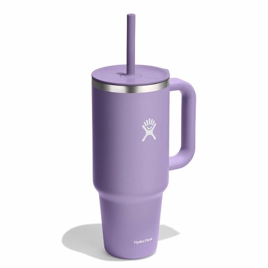 40 oz Insulated Stainless Steel Travel Tumbler with Lid & Straw - Leakproof Hot & Cold Water Bottle for Coffee, Gym, Hiking, Camping and Outdoor Activities