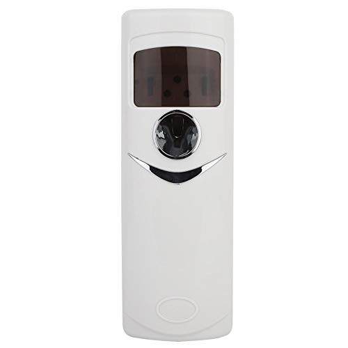 Automatic Air Freshener Dispenser with LCD Display - Wall Mounted Electric Aerosol Spray Kit for Home, Office, Bathroom & Kitchen - White | Eliminates Odors in Living Rooms, Bedrooms & Toilets