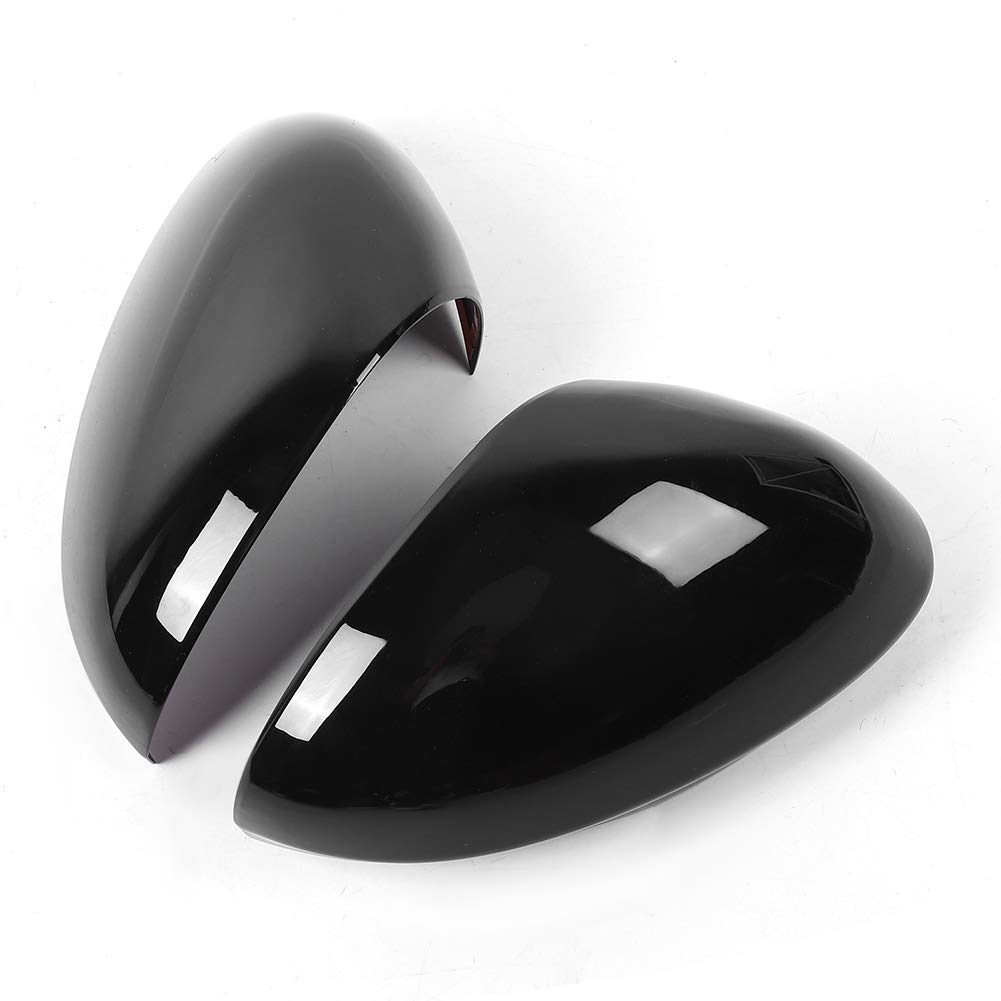 Alfa Romeo Giulia 2017-2020 Side Rearview Mirror Covers (2-Piece Set) - Black ABS Plastic Decorative Housing for Enhanced Style & Protection - Perfect for Car Customization & Exterior Upgrades