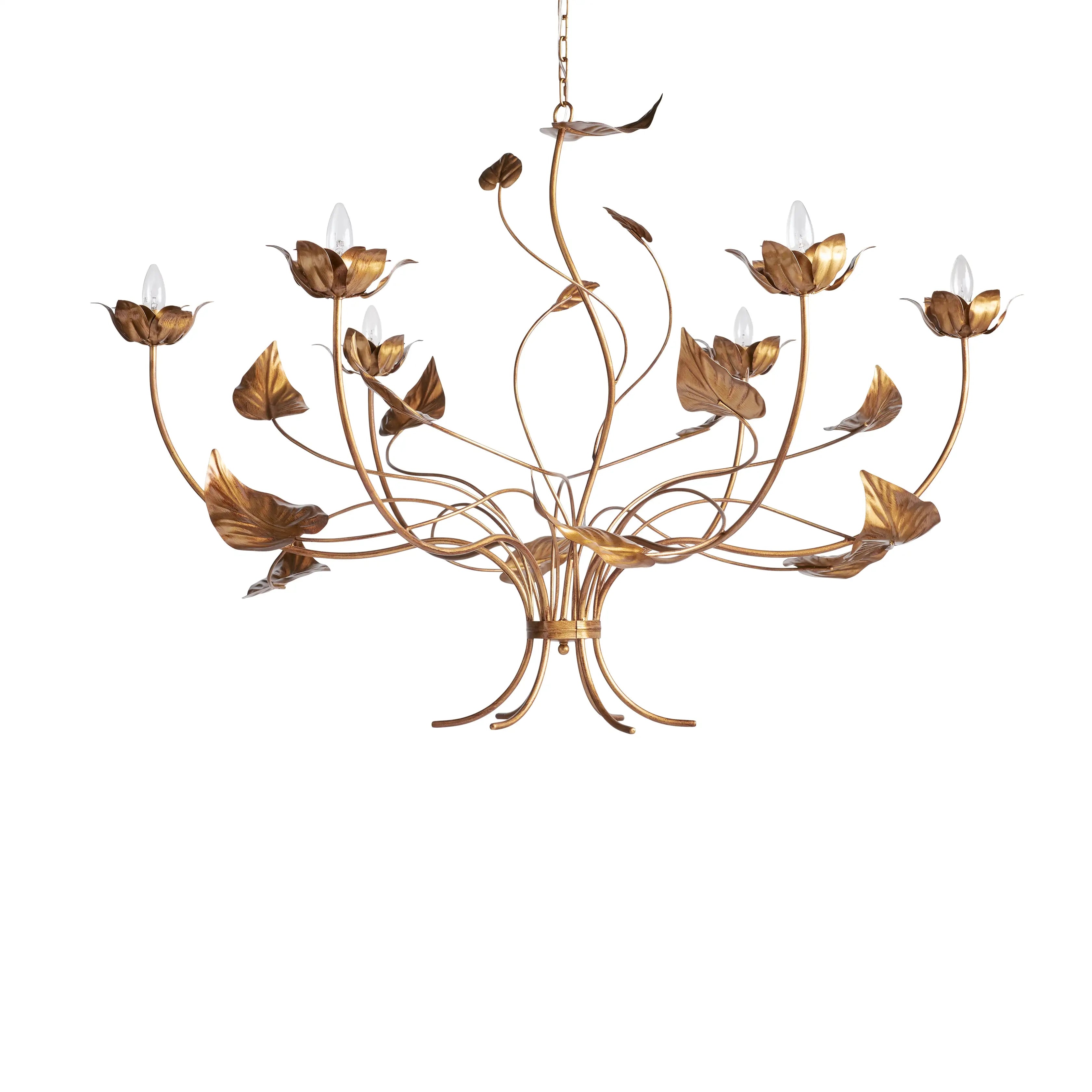 Elegant Ninfea Crystal Chandelier - Modern Ceiling Light Fixture for Dining Room, Living Room & Bedroom | Perfect for Home Decor, Wedding & Luxury Interior Lighting