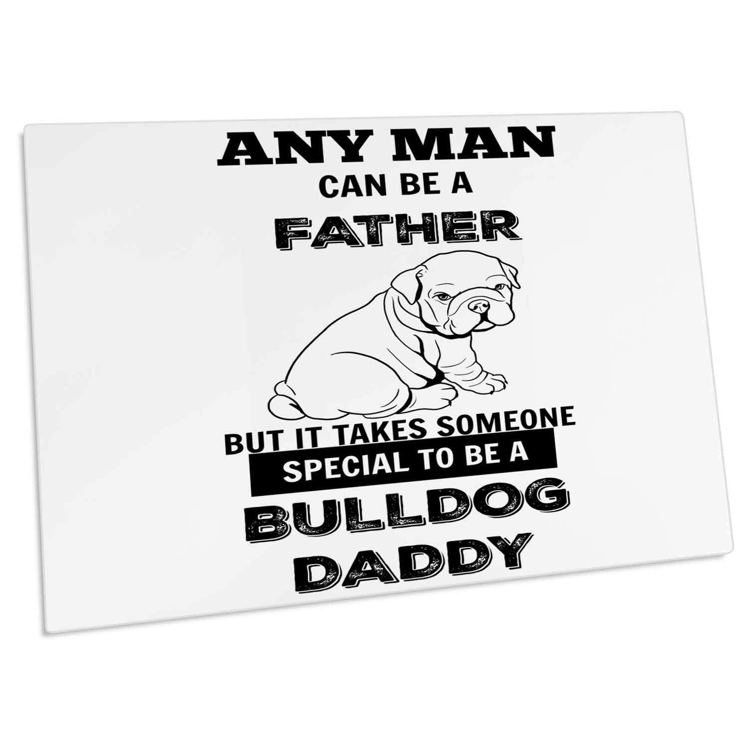 3D Rose Brooklyn Meme Dogs Bulldog Daddy Desk Pad Place Mats (DPD-253068-1) - Non-Slip Office & Dining Table Protector for Home, Kitchen, and Restaurant Use