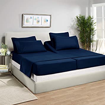 Premium 100% Giza Egyptian Cotton Split Queen Sheet Set - 15