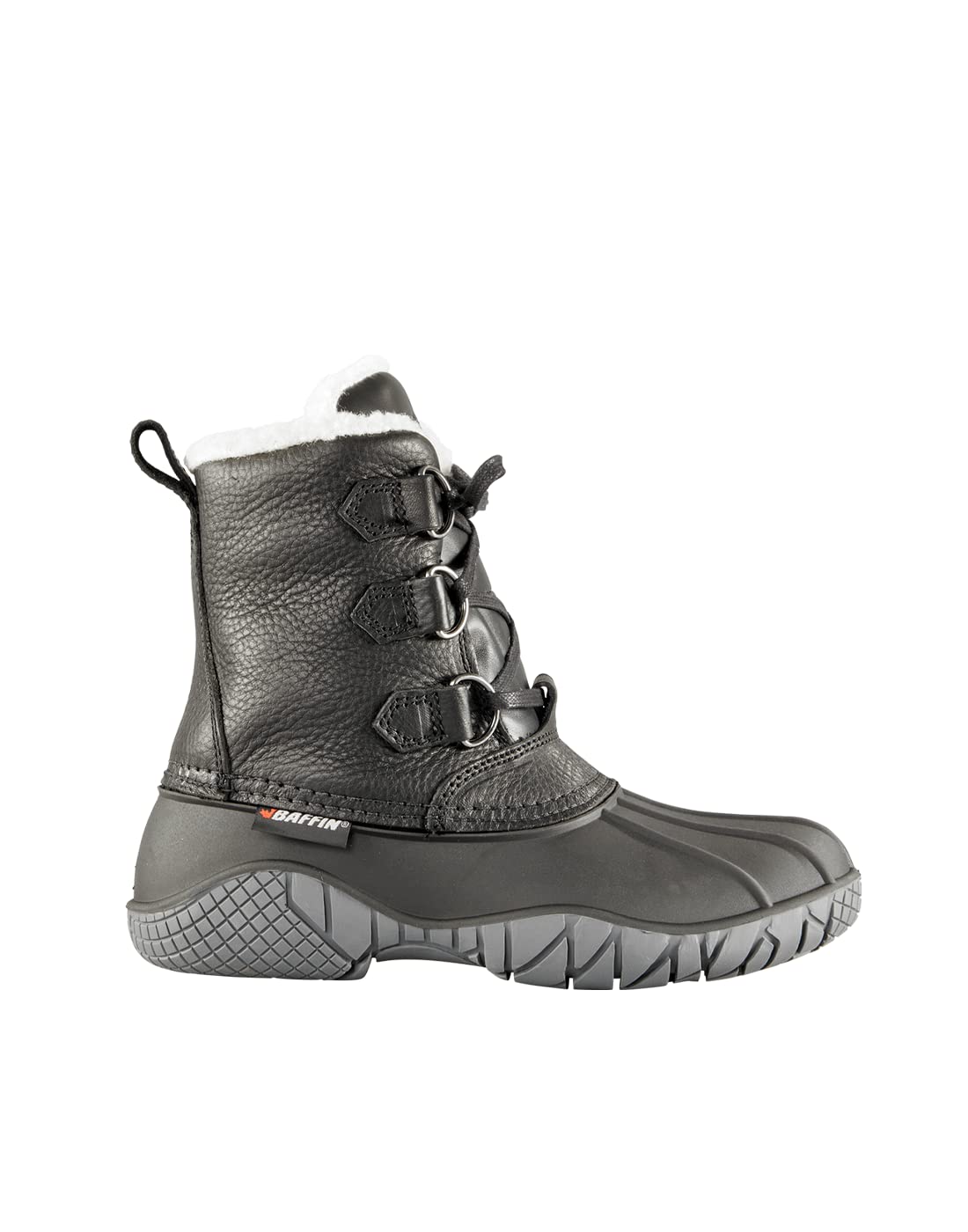 Baffin Yellowknife Women's Winter Boots - Waterproof Snow Boots for Hiking & Snowshoeing | Low-Calf Height | Black & Brown | Made in Canada | Perfect for Arctic Adventures & Cold Weather Activities