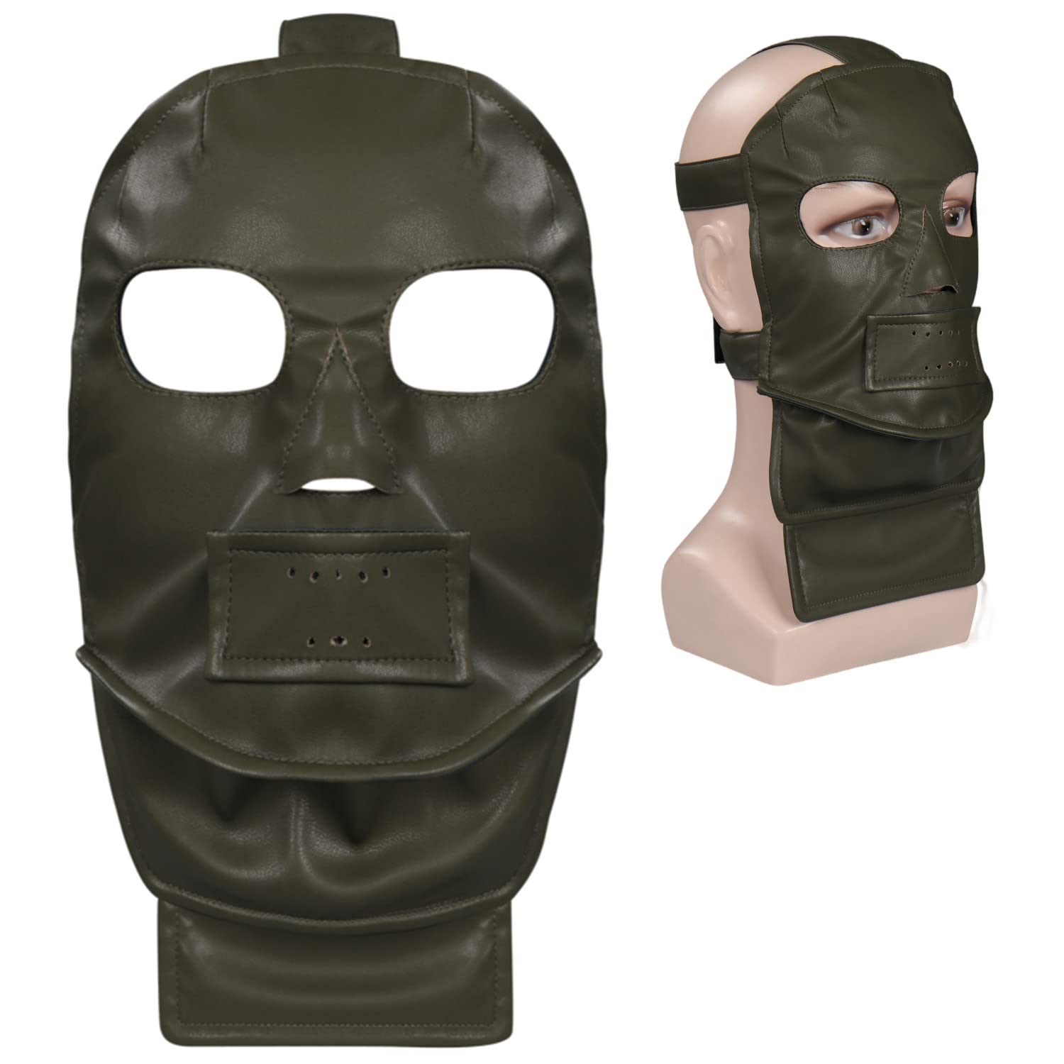 Gosbeliy Men's Riddler Mask - Premium Cosplay Halloween Face Mask for Adults | Perfect for Comic Con, Halloween Parties & Themed Events