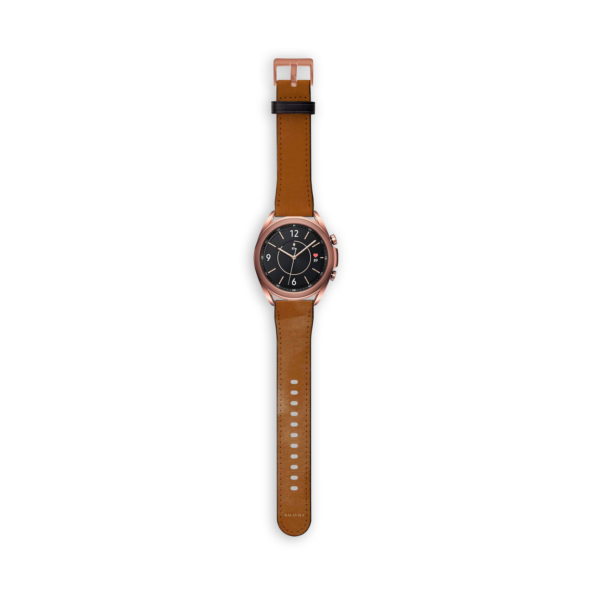 Stylish Burnt Orange Galaxy Watch Band - Premium Soft Silicone Strap for Samsung Galaxy Watch 4/5/6 - Trendy Aesthetic Accessory for Workouts, Running & Everyday Wear