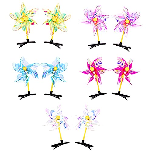 Lnrueg Handmade Fashion Modern Kids Hair Clips - 10PCS Cute Alligator & Duckbill Barrettes for Toddlers (Thick/Thin/Curly Hair) - Perfect for School, Parties & Daily Styling