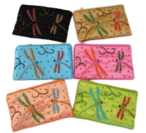 Exquisite Beaded Handbag with Dragonfly Embroidery - Elegant Brown Clutch for Women | Perfect for Evening Parties, Weddings & Special Occasions
