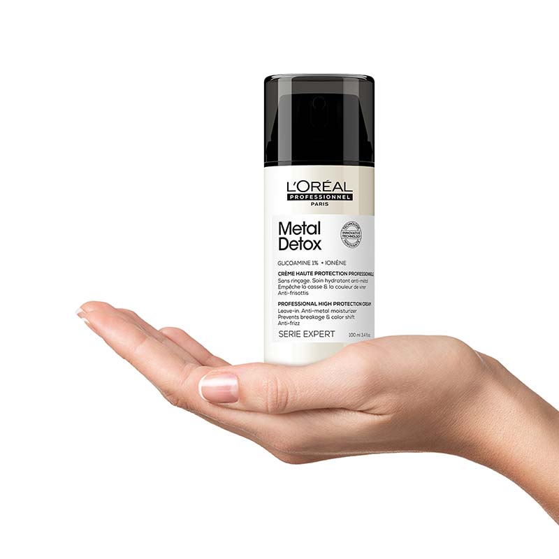 L'Oréal Professionnel Metal Detox Anti-Metal High Protection Hair Cream - Repair & Protect Color-Treated Hair from Metal Buildup - Perfect for Swimming Pools & Hard Water Areas