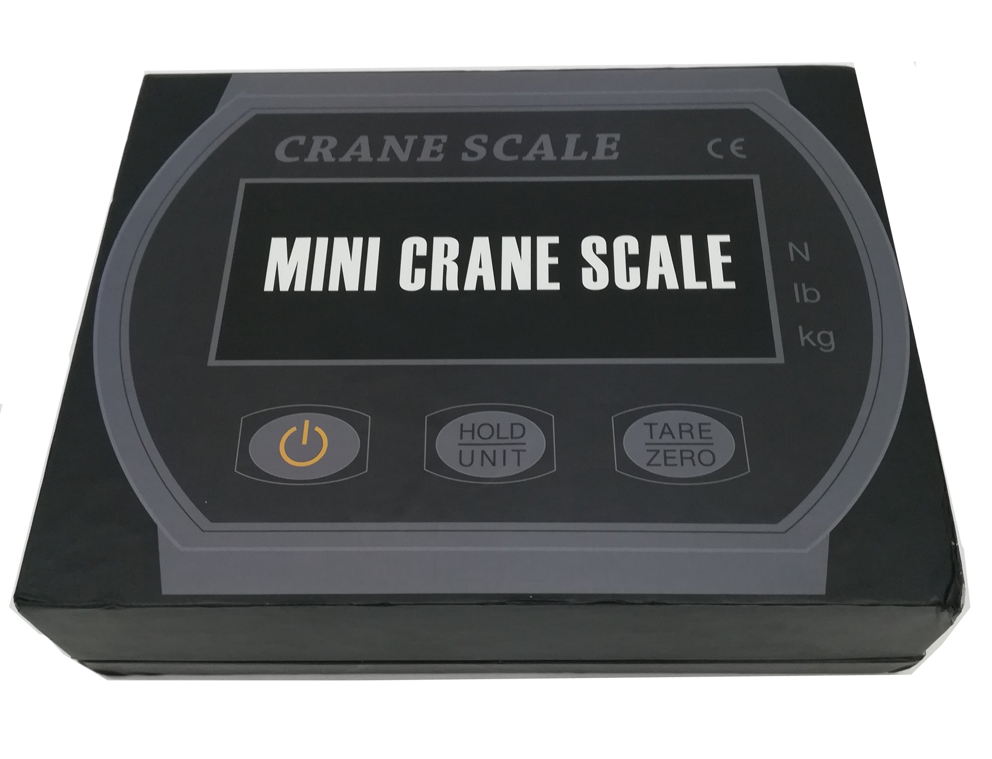 High Accuracy OCS-L Digital Crane Scale - 150KG Capacity Electronic Hanging Scale with LCD Display for Industrial & Kitchen Use | Portable Mini Weighing Balance (Black) - Perfect for Warehouses, Shipping, Food Prep & Home DIY Projects