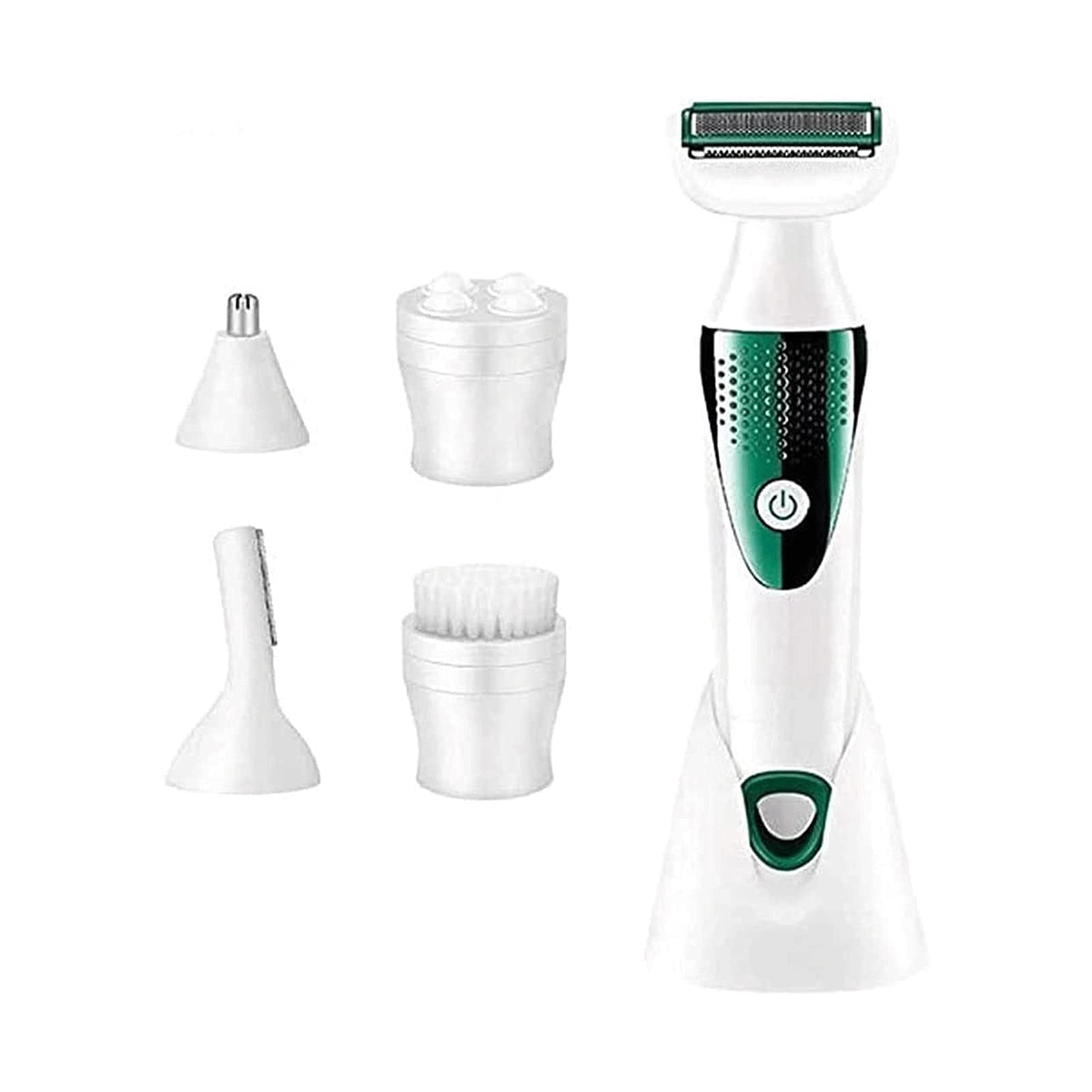 5-in-1 Cordless Women's Shaver & Epilator Kit - Painless Hair Removal for Legs, Underarms & Bikini Area | Rechargeable Wet/Dry Use for Shower & Travel | Smooth Skin at Home or On-The-Go