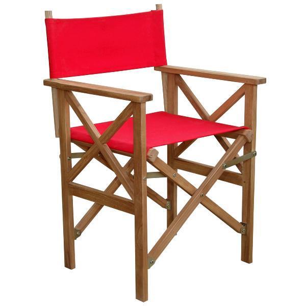Director Folding Armchair with Canvas - Portable Camping Chair Pair for Outdoor, Beach, Picnic, and Patio Use