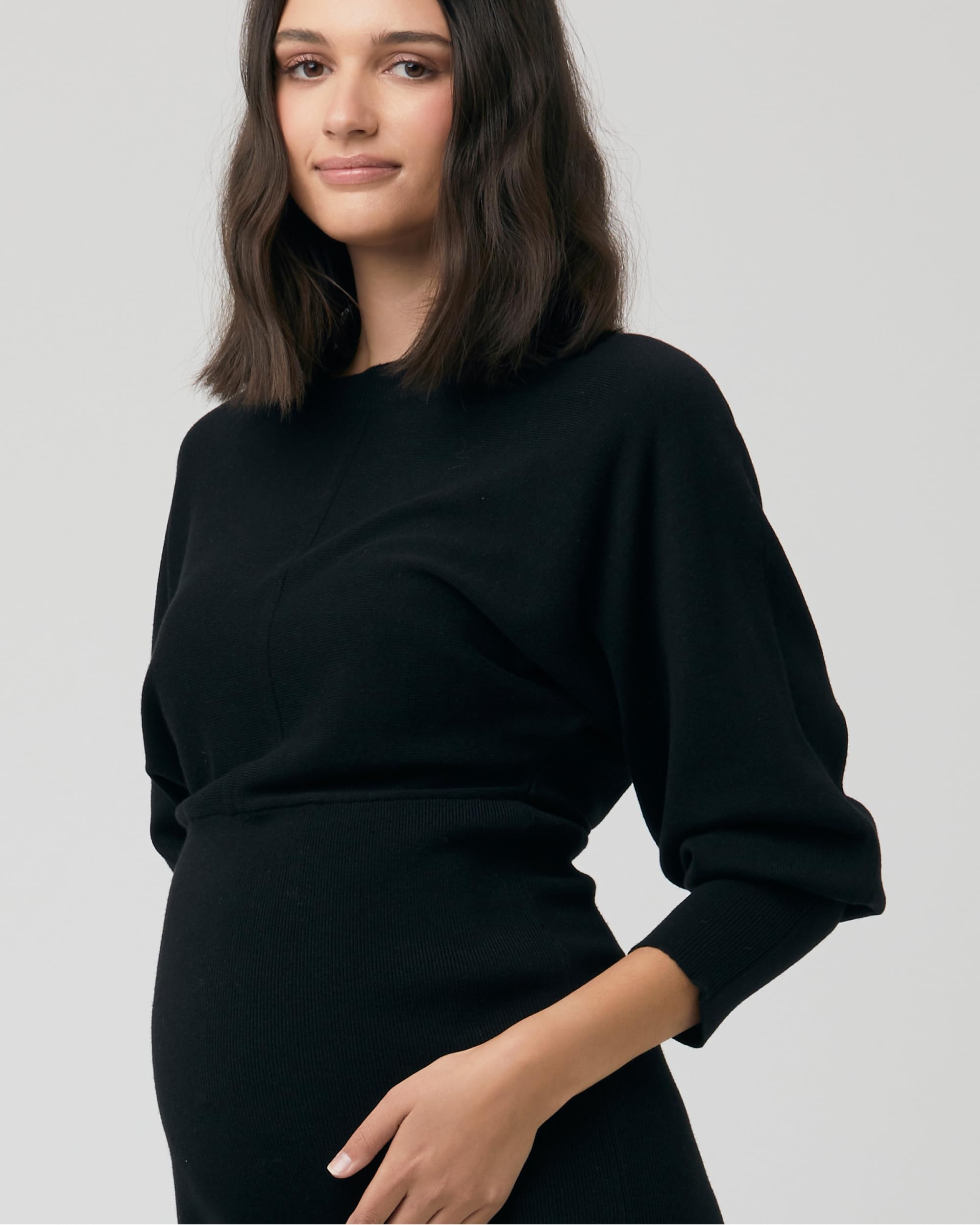 Sloane Knit Dress for Women - Soft & Comfortable Black Knitted Dress for Casual Wear, Office, and Date Nights