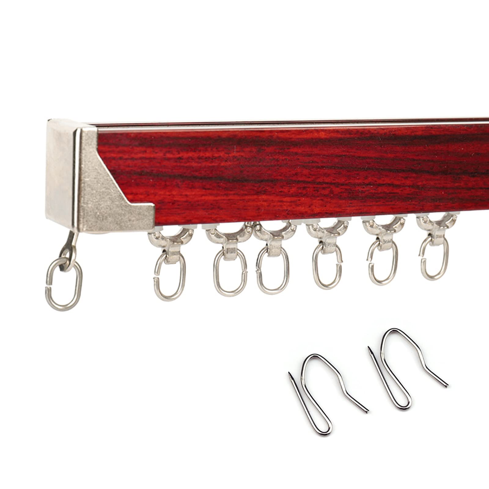 ZAQYCM Aluminum Curtain Track Rail Kit with Hooks - 350cm/11.5ft Adjustable Room Divider for Garage, Gazebo, Pergola, Studio Apartment, Kids Bedroom & Doorway (Wall Color) - Perfect for Small Space Organization & Privacy Solutions