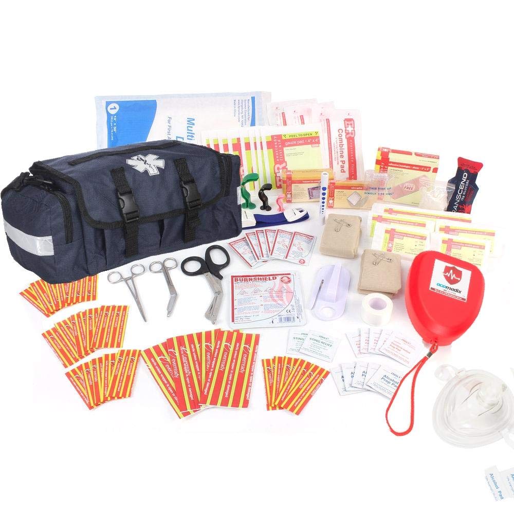 Professional First Aid Trauma Kit with Emergency Medical Supplies - Essential for Home, Car, Camping & Outdoor Safety
