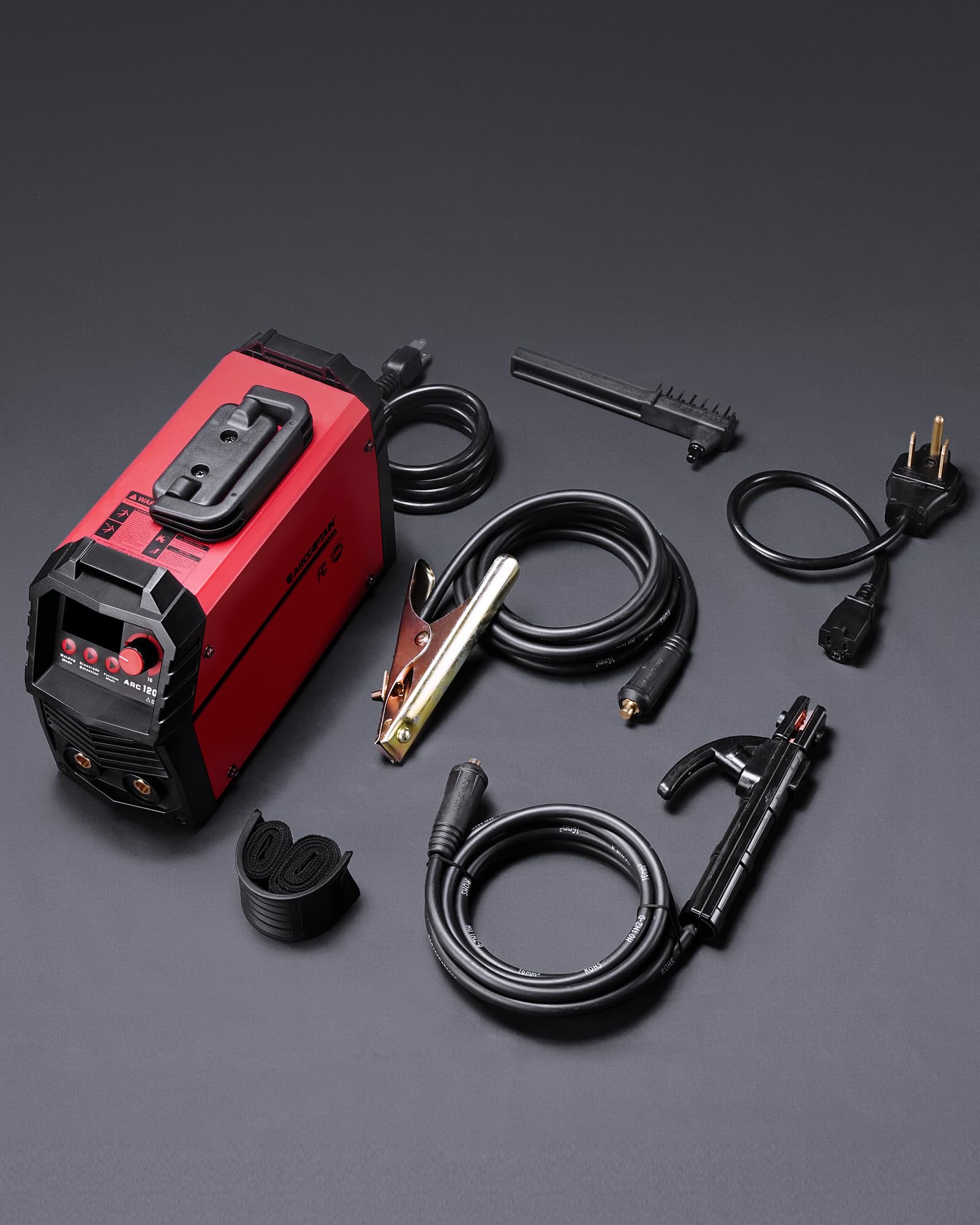 ARCCAPTAIN 200A IGBT Inverter Stick Welder - 110V/220V Portable MMA Welding Machine with Synergic Control, Large LED Display, Hot Start, Arc Force & Anti-Stick - Ideal for DIY Projects, Metal Fabrication, Auto Repair and Home Maintenance