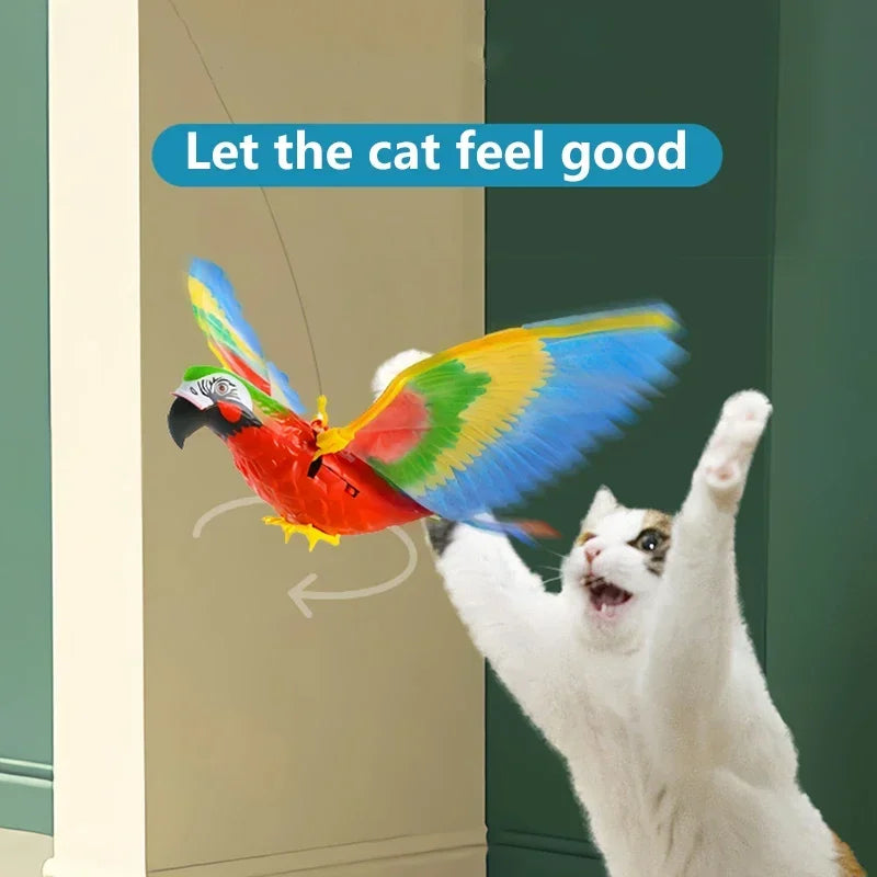 Electric Flying Eagle Interactive Cat Toy - Simulation Bird Hanging Toy for Indoor Play - Perfect for Exercise & Entertainment for Kittens & Adult Cats