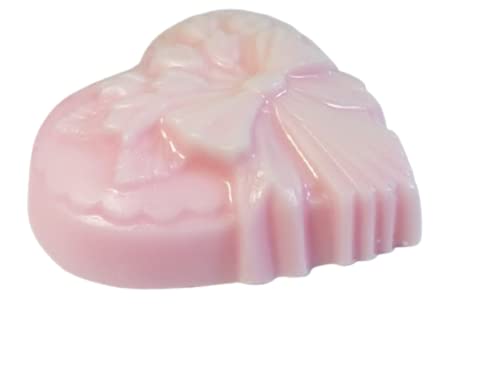 5-Piece Tea Rose Scented Heart-Shaped Goat Milk & Shea Butter Soap Gift Set - Luxurious Handmade Soap for Valentine's Day, Mother's Day Gifts & Romantic Bath Time