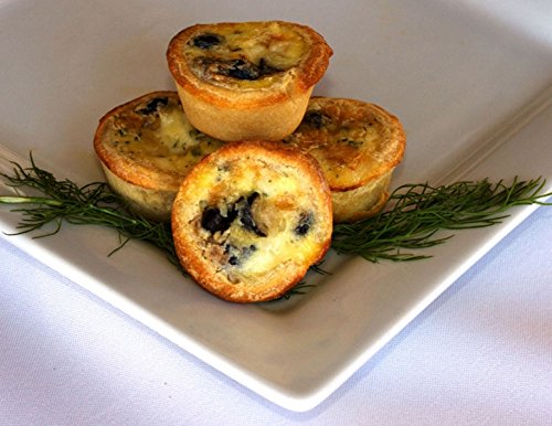 Wholesale Frozen Black Bean Quiche with Pepper Jack Cheese - Gourmet Appetizers for Parties & Events (Set of 4 Trays) - Perfect for Catering, Holiday Gatherings & Potlucks