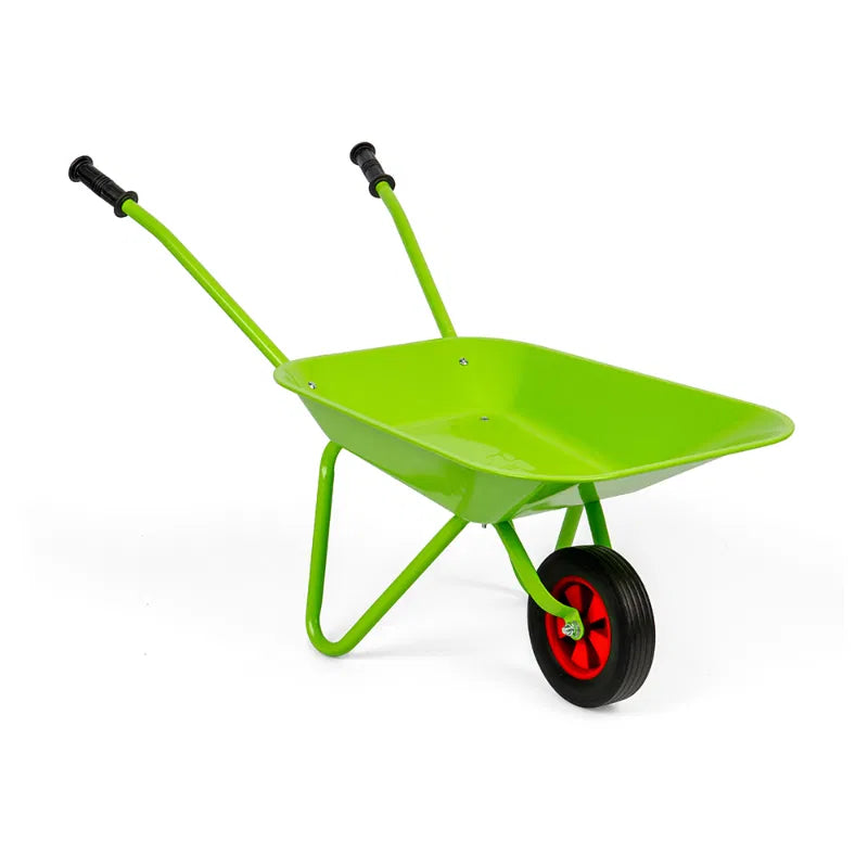 Heavy Duty Garden Wheelbarrow with Steel Frame - Perfect for Landscaping, Gardening, and Yard Work - Ideal for Soil, Mulch, and Debris Transport