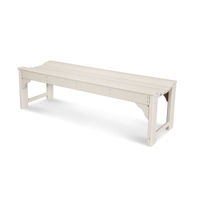 POLYWOOD Traditional 60-Inch Backless Garden Bench - Durable Outdoor Seating for Patio, Deck, and Yard