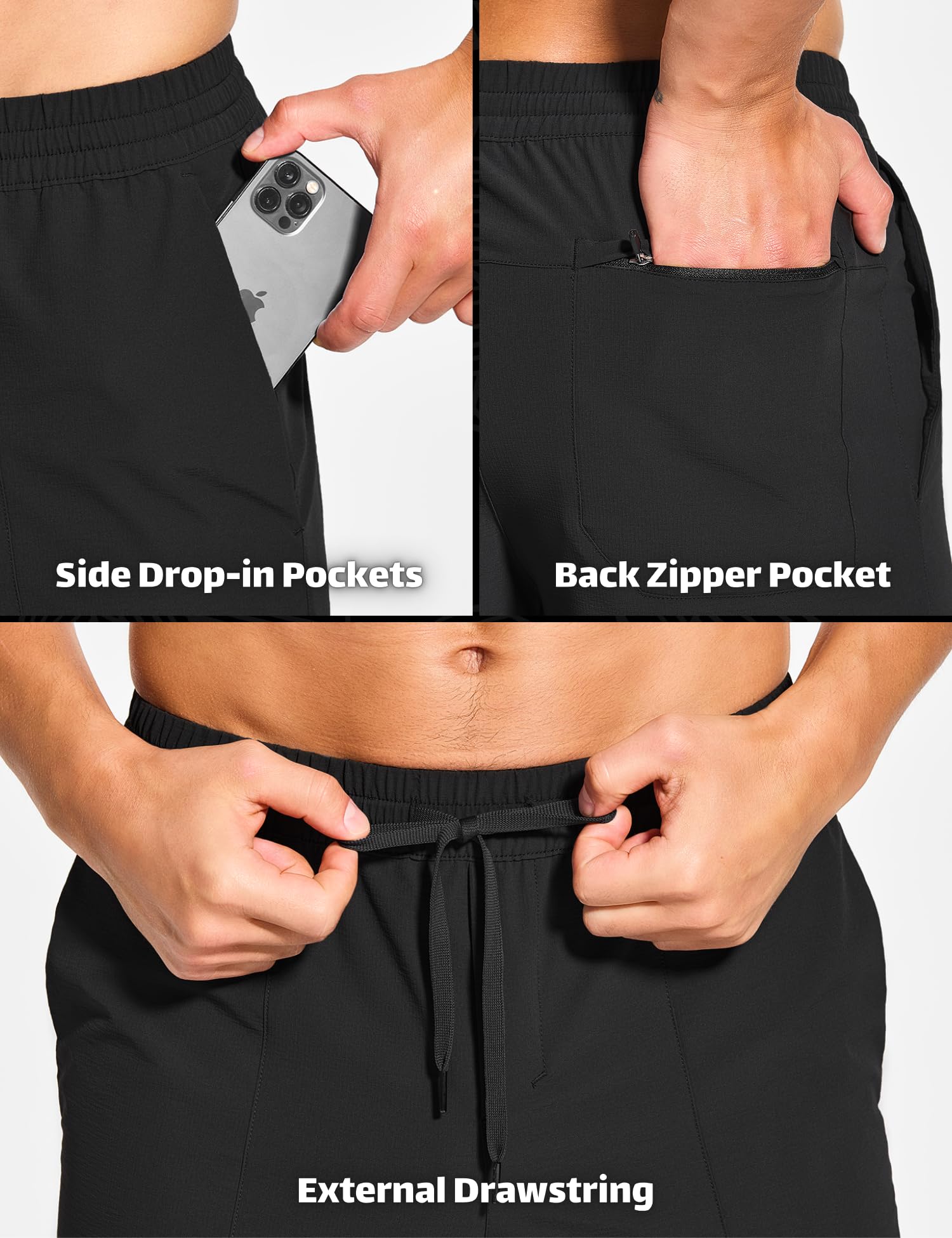 DEMOZU Men's 5 Inch Quick Dry Athletic Shorts - Linerless Workout Running Tennis Gym Shorts with Pockets | Perfect for Training, Jogging & Casual Wear