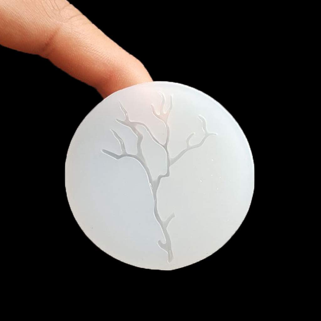 BUZHI 3D Leaves Branch Silicone Mold for Resin Casting - DIY Epoxy Jewelry Making, Cake Decorating & Soap Molds - Perfect for Crafting Nature-Inspired Pendants, Earrings and Home Decor