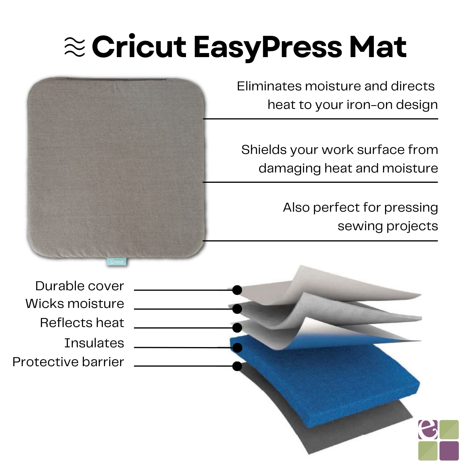 Cricut Easy Press 3 9x9 Heat Press Machine Bundle with Heat Transfer Vinyl, Sublimation & Infusible Ink Materials - Rainbow Pack for DIY T-Shirts, Mugs & Home Decor Projects