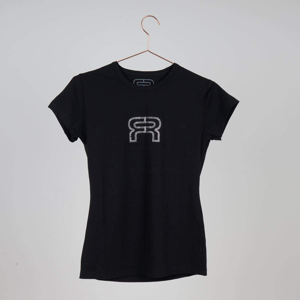 Sparkle FR Strass Women's T-Shirt - Black | Fashion Casual Top for Party, Club & Everyday Wear