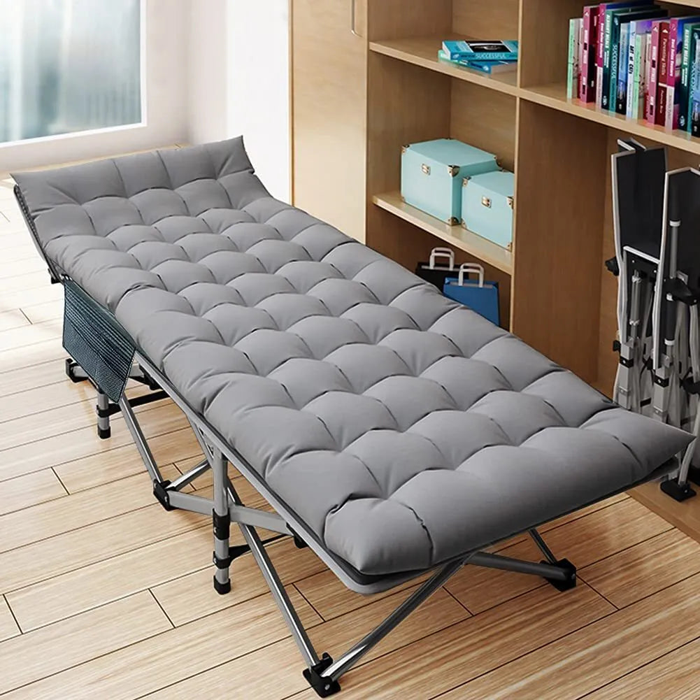 Portable Folding Camping Cot - Lightweight Outdoor Bed for Adults & Kids - Perfect for Camping, Hiking, Backpacking and Emergency Preparedness