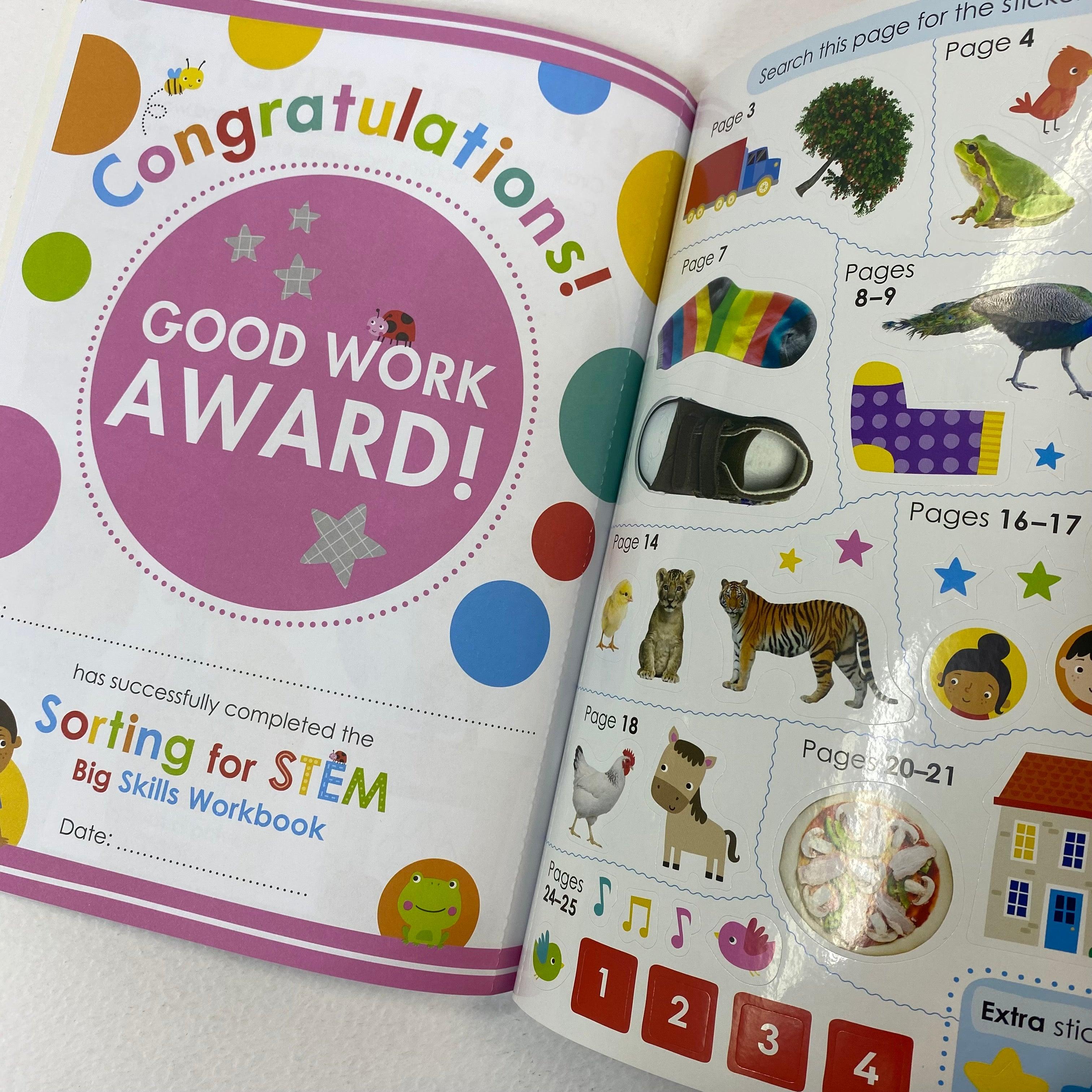 Scholastic Early Learners Big Skills Workbook: Sorting for STEM - Kindergarten Learning Activities for Science, Math & Problem Solving at Home or School
