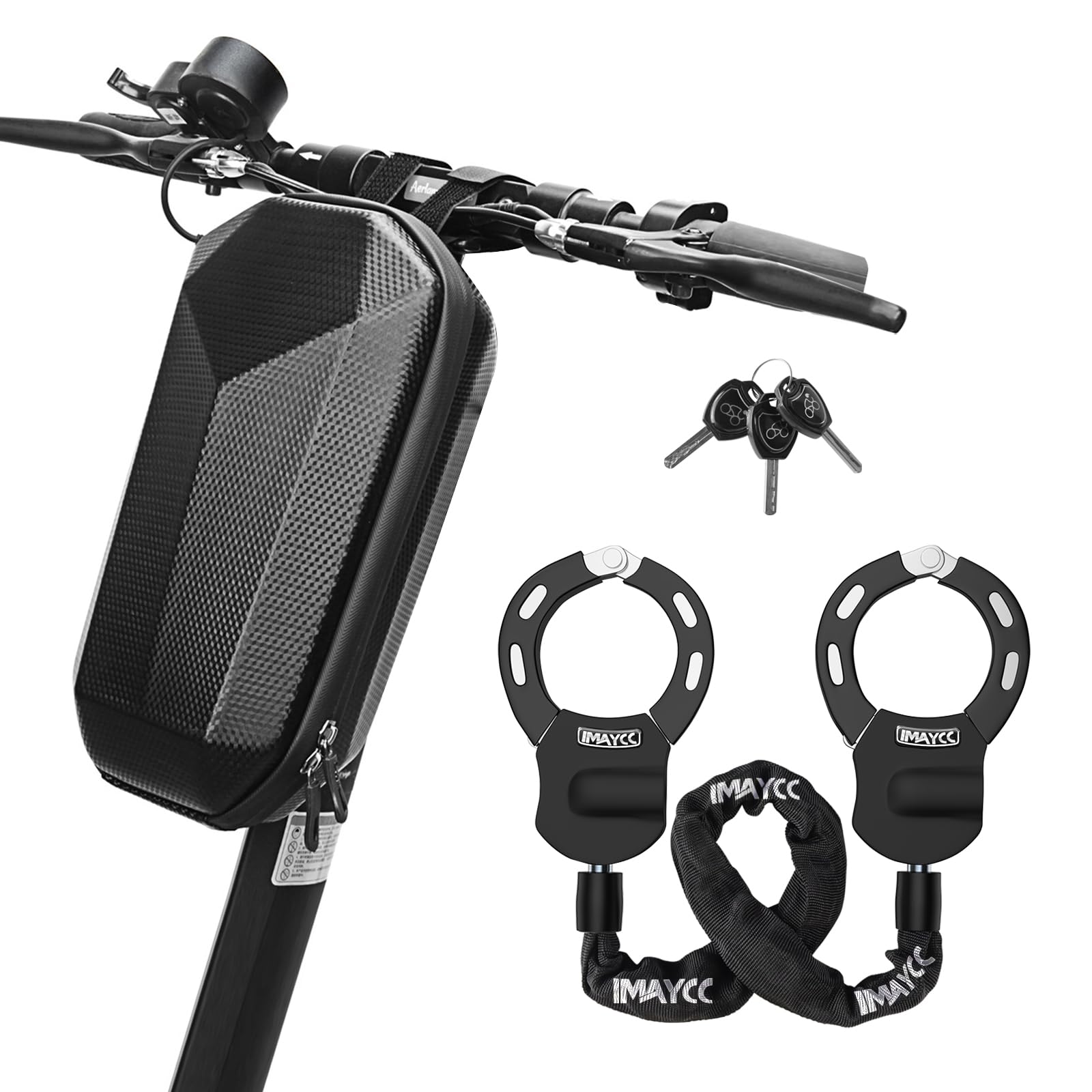 Heavy Duty Scooter Chain Lock - Anti-Theft Bike Lock for Electric Scooters, Motorcycles & Bicycles | Secure Outdoor Parking & Commuting Accessories