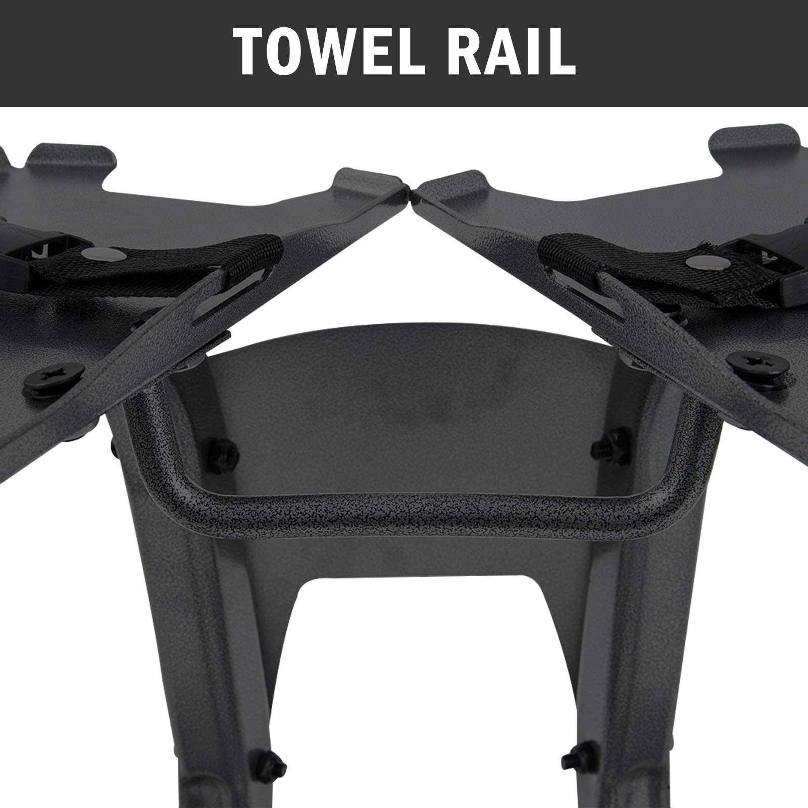 Heavy Duty Adjustable Dumbbell Stand - 330LBS Capacity Metal Dumbbell Rack Holder for Home Gym Equipment Storage (Stand Only) - Perfect for Weight Training & Space Saving Workout Organization