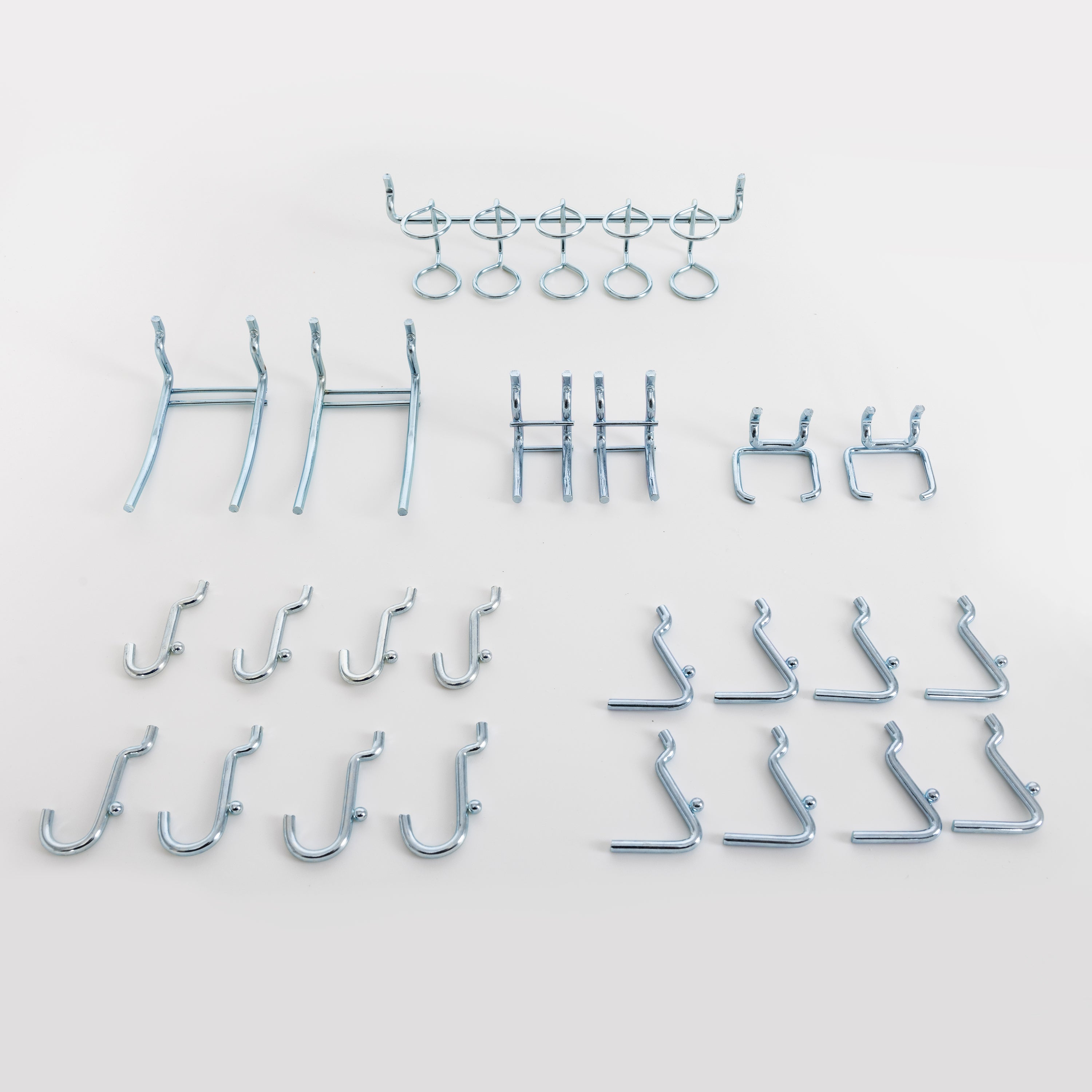 UltraHD® 2-Piece Pegboard Set with 23-Piece Hook Assortment in Granite - Wall Organization for Garage, Workshop & Home Storage