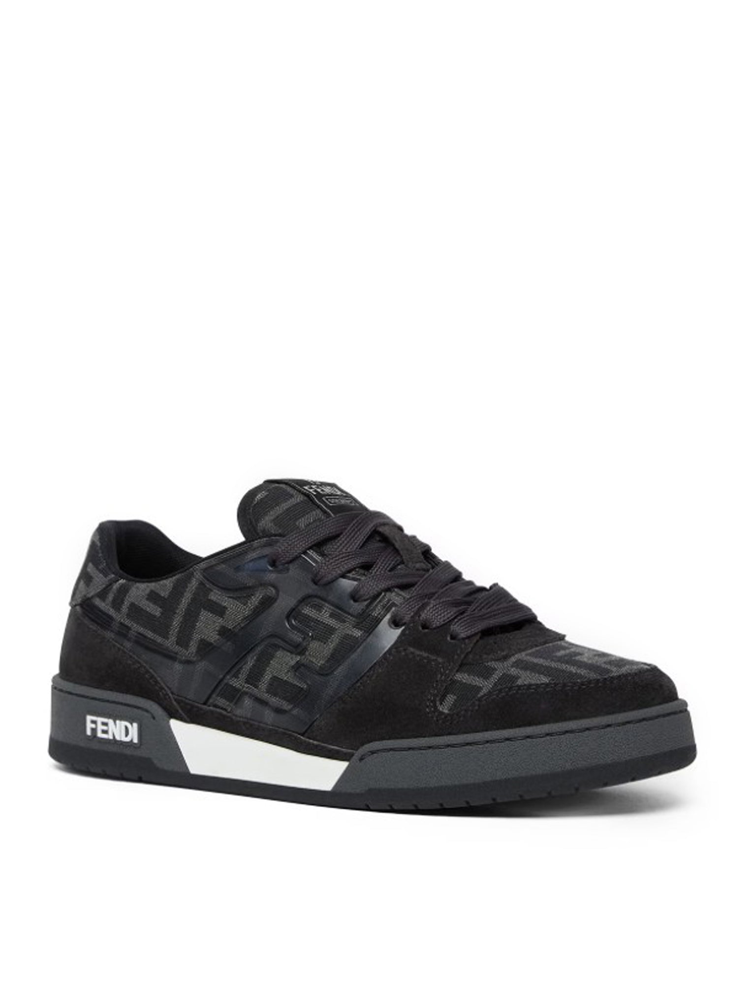 FENDI Match Sneakers for Women - Fashionable High-Top White Leather Shoes | Casual, Streetwear & Luxury Everyday Wear