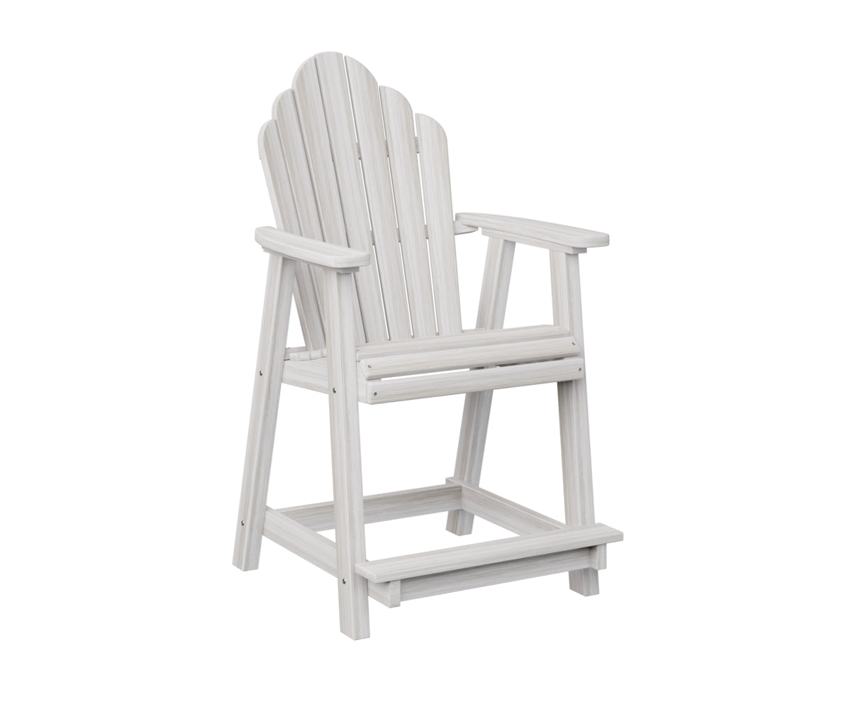 Berlin Gardens Cozi Back Counter Chair - Stylish & Comfortable Bar Stool for Kitchen Island, Breakfast Nook & Home Bar - Perfect for Indoor Dining & Entertaining
